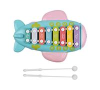 Xylophone Small Percussion 8 - Key Xylophone Music Teaching AIDS Aircraft Shaped Percussion +2 Mallets Music Education Percussion Instruments Percussion