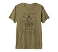 Xylophone Xylophonist Music Vitruvian Man Leonardo Da Vinci Premium T-Shirt