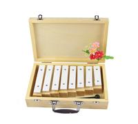 xylophones Eight Tone Brick Percussion Instrument Early Education 8 Tone Brick Aluminum Piano With Wooden Box Glockenspiel