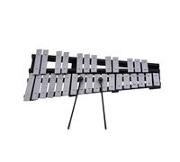 xylophones Foldable 30 Note Glockenspiel Xylophone Wooden Frame Aluminum Bars Percussion Musical Instrument With Carrying Bag