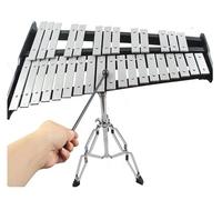 xylophones Good Pitch 32 Tone Aluminum Plate Carillon Percussion Instrument Knock On Instrument With Stand And Package