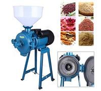 XYLUCKY 2200W Electric Feed/Flour Mill Dry Cereals Grinder Machine + Funnel Rice Corn Grain Bean Coffee Wheat Feed Mill Wet Dry Cereals