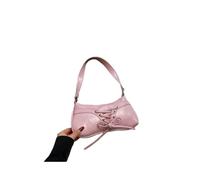XYNM Bag Fashion Bow Tie Shoulder Bag, Y2k Pu Leather Armpit Handbag, Sweet Designer Purse For Women And Girls-pink