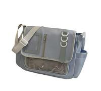 XYNM Bag Women's Y2k Harajuku Transparent Crossbody Bag, Ita Style Shoulder With Diy Display Window-blue