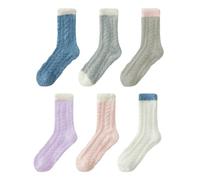 XYNM christmas socks 6 12 Pairs Of Fuzzy Soft Cozy Fluffy Slipper Winter Warm Plush Stocking Stuffers Gifts For Women
