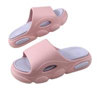 XYNM Flip flops Men Summer Slippers Thick Sole House Non-slip Bathroom Shower Slides Outdoor Soft Cloud Fashion Beach-pink-39-40-china Mainland