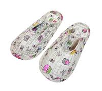 XYNM Mens Slippers Women Home Indoor Cloth-soled Cotton Fabric With Covered Toe Four Seasons Breathable Silent Floor Slippers-b-05-men's (available In Sizes 40-43)