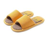 XYNM Mens Slippers Women Home Indoor Spring Autumn Couples Four Seasons Silent Non-slip Cotton Linen Men-12-40-41 (fit Sizes 39-40)