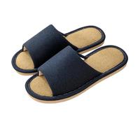 XYNM Mens Slippers Women Home Indoor Spring Autumn Couples Four Seasons Silent Non-slip Cotton Linen Men-06-40-41 (fit Sizes 39-40)