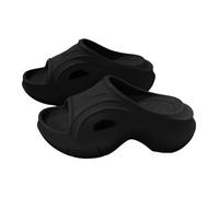 XYNM Sliders Mens Eva Super Thick Bottom Height Increasing Women Couple Home Bathroom Bathing Men Slippers-black With 7cm Non-slip Sole-40-41