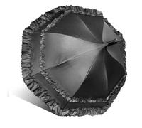 XYNM umbrellas for rain Gothic Lace Birdcage Umbrella Handmade Wooden Handle Elegant Parasol Women Home And Outdoor Use-black_a-8k