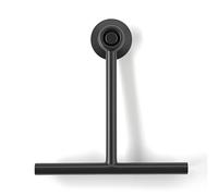 Xynovate 22 cm Shower Squeegee, Shower Squeegee with Suction-cup Holder, Window Screen Wiper Cleaner Glass Scraper Blade for Bathroom, Kitchen, Car (Black)