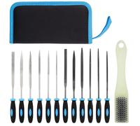 Xynovate Needle Files Set 13PCS, Metal File Set with 6 Steel File, 6 Diamond File Set, Cleaning Brush and Zipper Bag for Wood and Metal Work, DIY Project