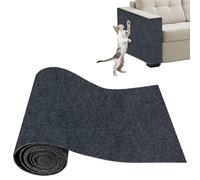 Xynovate Thickened Self Adhesive Cat Scratching Mat, DIY Cuttable Climbing Wall Scratch Pad, Reusable Protecting Couch form Pets, Anti Scratch Furniture Protector for Wall(Gray 30x100cm)