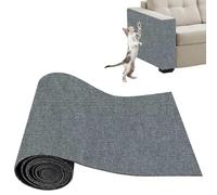 Xynovate Thickened Self Adhesive Cat Scratching Mat, DIY Cuttable Climbing Wall Scratch Pad, Reusable Protecting Couch form Pets, Anti Scratch Furniture Protector for Wall (LightGray 30x100cm)