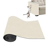 Xynovate Thickened Self Adhesive Cat Scratching Mat, DIY Cuttable Climbing Wall Scratch Pad, Reusable Protecting Couch form Pets, Anti Scratch Furniture Protector for Wall(Offwhite 30x100cm)