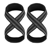 Xynovate Weight Lifting Straps Figure 8, Lifting Straps Padded Grip Figure 8 Wrist Straps, Ideal Deadlift Straps for Powerlifting, Bodybuilding & Strength Training Workouts, L