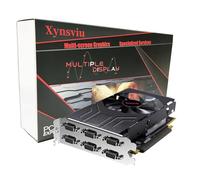 Xynsviu Radeon R7 350 2G Graphics Card, with 6 VGA Monitor Graphics Card,Computer PC GPU GDDR5 128 Bit DirectX 12 PCI Express X16 2.0, DisplayPort Low-Profile Video Cards