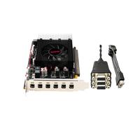 Xynsviu Radeon R7 350 4GB GDDR5 Graphics Card, 6 Monitor Mini-Display Port Outputs Computer Low Profile Video Card，tarjeta gráfica (Mini 6dp to VGA)