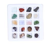 Xyntor 20 Types Authentic Crystal Minerals | Soothing Stones for Mindfulness/Chakra/Feng Shui | Educational Rocks Collection for Young Learners & Teachers | Reiki Vitality Present Set