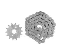 Xyntor 428 Chain Sprocket Set | 14T Steel Front Sprocket & 60 Links Drive Chain | Performance Upgrade for 50cc / 70cc / 90cc / 110cc Bikes/Scooters/Motorcycles/ATVs