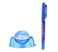 Xyntor Ball Line Marker Template & Alignment Tool | Dual - Sided Drawing for Improved Putting/Driving/Chipping | Includes High - Grade Oily Pen | Enhanced - Visibility Training Aid (Blue)