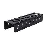 Xyntor Baseball Cap Storage Rack | Clear Acrylic Hat Holder for 7 Caps | Space Saving Display Organizer for Living Rooms/Bedrooms/Hallways | No Installation Required (Black)