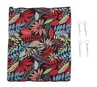 Xyntor Hamster Tunnel Hammock | 2 - in - 1 Double Sided Bed & Play Tube | Multi Functional Hanging Cage for Sugar Glider/Guinea Pig/Small Animals | Easy Zip Design & Washable (Black Rainforest)