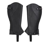 Xyntor Leather Riding Half Chaps for Adults | Cowhide Equestrian Chaps with Zip Closure | Secure Fit for Horseback Riding/Training/Show