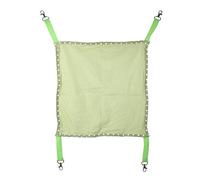 Xyntor Pet Cage Hammock | Soft Hanging Bed for Cats/Dogs/Ferrets | 3 Colors, Breathable Mesh, Spring Clips | Space - Saving Rest Spot (Green)