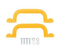 Xyntor Playground Handles | Expert Secure Hold Grips for Climbing Frames/Play Houses/Tree Houses | Large Size All - Ages Design | Sturdy PE & Iron Construction (Yellow)