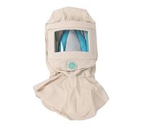Xyntor Sand Blasting Hood | Wind and Particle Blocking Protective Face Guard for Sanding/Polishing | Breathable with Detachable Valve | Built - in Protective Helmet