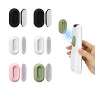 XYOFUN Magnetic Remote Control Holder Wall Mount - 6 Pcs No Drill Self-Adhesive Organizer for Air Conditioner & TV Remotes, Storage Caddy for Televisions Backside - White&Black&Pink&Green
