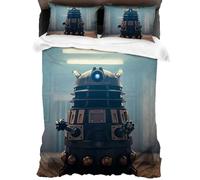 XYOK 3D Print Doctor Who Bed Linen Sets Children and Teenagers Microfibre Duvet Cover with Zip Quilt Cover Pillowcase (Doctor6, Single 135 x 200 cm)