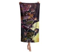XYOK Anime Children's Beach Towel Tanjirou Kamado Fan Item Microfibre Large Bath Towel 150 x 75 cm Boy Girl Gifts Shower Towels Nezuko Beach Towel (Demon)