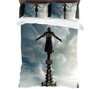 XYOK Assassin Children's Bed Linen Duvet Cover with Zip for Game Fans, Creed Teenager Bedding Sets Fan Item 2 Pillowcases (Games, Single 135 x 200 cm)