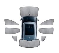 Custom-fit full blackout car sunshade curtains for VW Passat Variant/Passat Alltrack 2016-2025, vehicle-specific heat insulation accessory,whole car 8 pcs