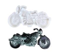 XYQHOAC Motorcycle Resin Mold Large Wall Hanging Silicone Molds Wall Decor Resin Mold Motorcycle Silicone Mold for Epoxy Resin Motorbike Table Ornament Mould for DIY Art Craft Home Decor (White)