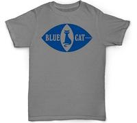 XYREN Men's Blue Cat Records T Shirt Trojan Ska Jazz Funk Soul Size L