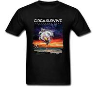 XYREN Mens Fashion Circa Survive Descensus Tour Poster T Shirt Size S Black