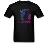 XYREN Men's Pat Benatar Design Cotton T Shirt Size M Black