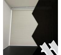 Xyrona L Channel Self Adhesive Light Blocking Strips, 20-92 in Paintable PVC Light Gap Blockers, Blackout Side Tracks for Cellular/Roller Blinds(White,225cm/90)