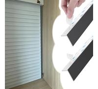 Xyrona Sides of Blinds Window Light Blocker 2 PCS, Self Adhesive Bedroom Light Blocking Strips, White/Black/Gray Customizable Blackout Strip(Black,60cm/24)