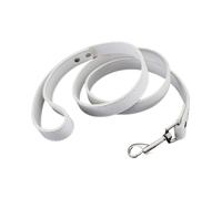 XYRTHSKO Compatible For 12 PCS/LOT Dog Leash Soild Color Leather Pet Walking Training Leads For Small Medium Large Dogs Cat In Collar And Harness 120cm(White,S 1.5CM-120CM)