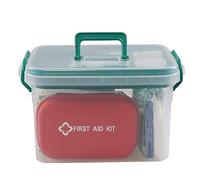 Xyskin Clear Plastic First Aid Box, Family Medicine Storage Box, 1 Pack, F
