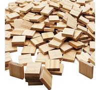 XYSMZM 200 Pcs Wood Blank Letter Tiles, Wooden Blank Scrabble Tiles for DIY Craft Supplies Decoration