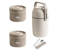 XYSTKJBDBD Stackable Leak-Proof Thermal Bento Boxes, 304 Stainless Steel Bento Style Lunchbox, Easy Clean Double Layer Anti-Scald with Airtight Lid,For Office School