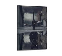 XYSWDD Art Black Panther And Black Cat Poster Decorative Painting Canvas Wall Posters And Art Picture Print Modern Family Bedroom Decor Posters 12x18inch(30x45cm)