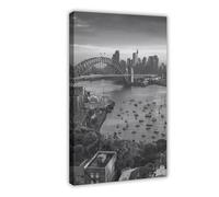 XYSWDD Black And White, Australian Murals, Australian Posters, Australian Photographs, Australian Wall Decor Canvas Wall Art Posters And Prints Room Aesthetic Bedroom Office Decor 16x24inch(40x60cm)