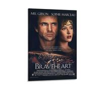 XYSWDD Braveheart Movie Poster Poster Canvas Artwork Prints Rustic Farmhouse Decorations for Living Room Bathroom Bedroom 08x12inch(20x30cm)